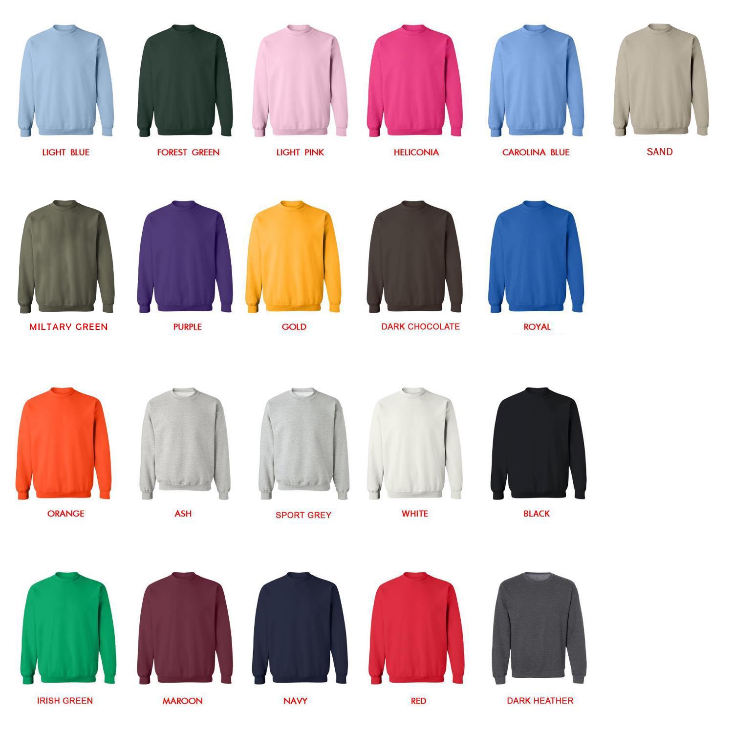 sweatshirt color chart - Bleach UK Store
