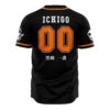 Soul Reaper Ichigo Bleach AOP Baseball Jersey AOP Baseball Jersey BACK Mockup - Bleach UK Store