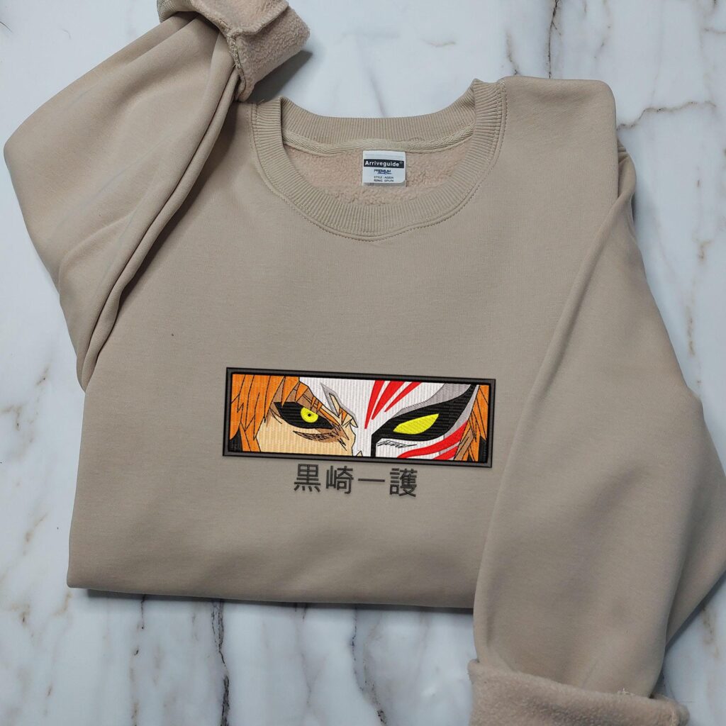 Anime Embroidery Sweater, Embroidered Sweater, Anime Shirt, Embroidery Sweater