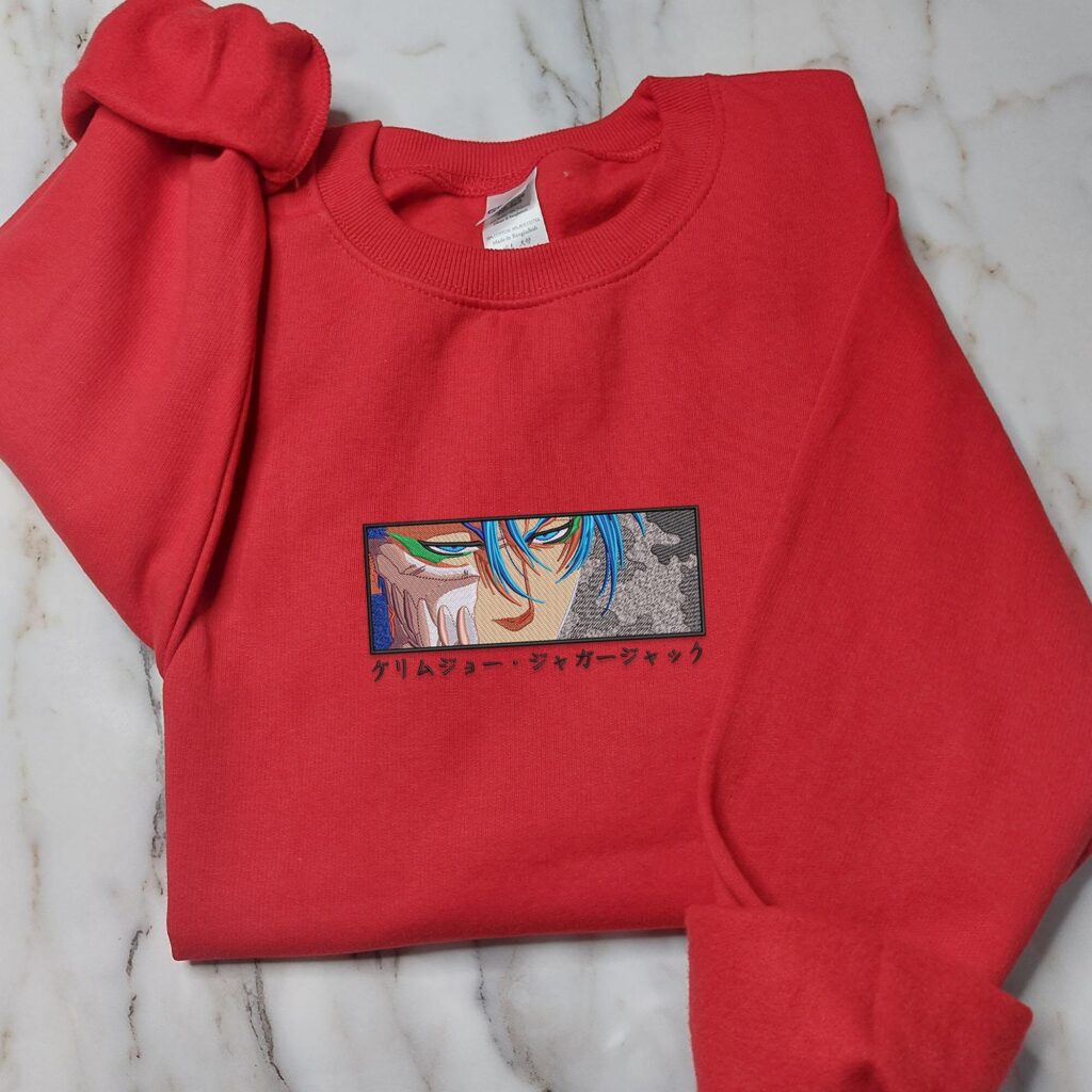 Embroidered Sweater, Embroidery Sweatshirt, Anime Shirt, Embroidery Sweater - Image 4