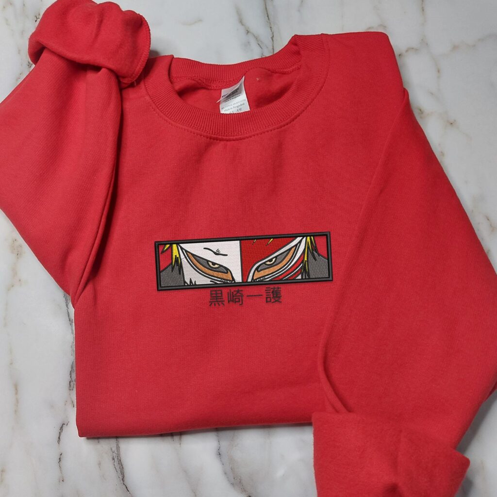 Anime Embroidery Sweater, Embroidered Sweater, Anime Shirt - Image 2