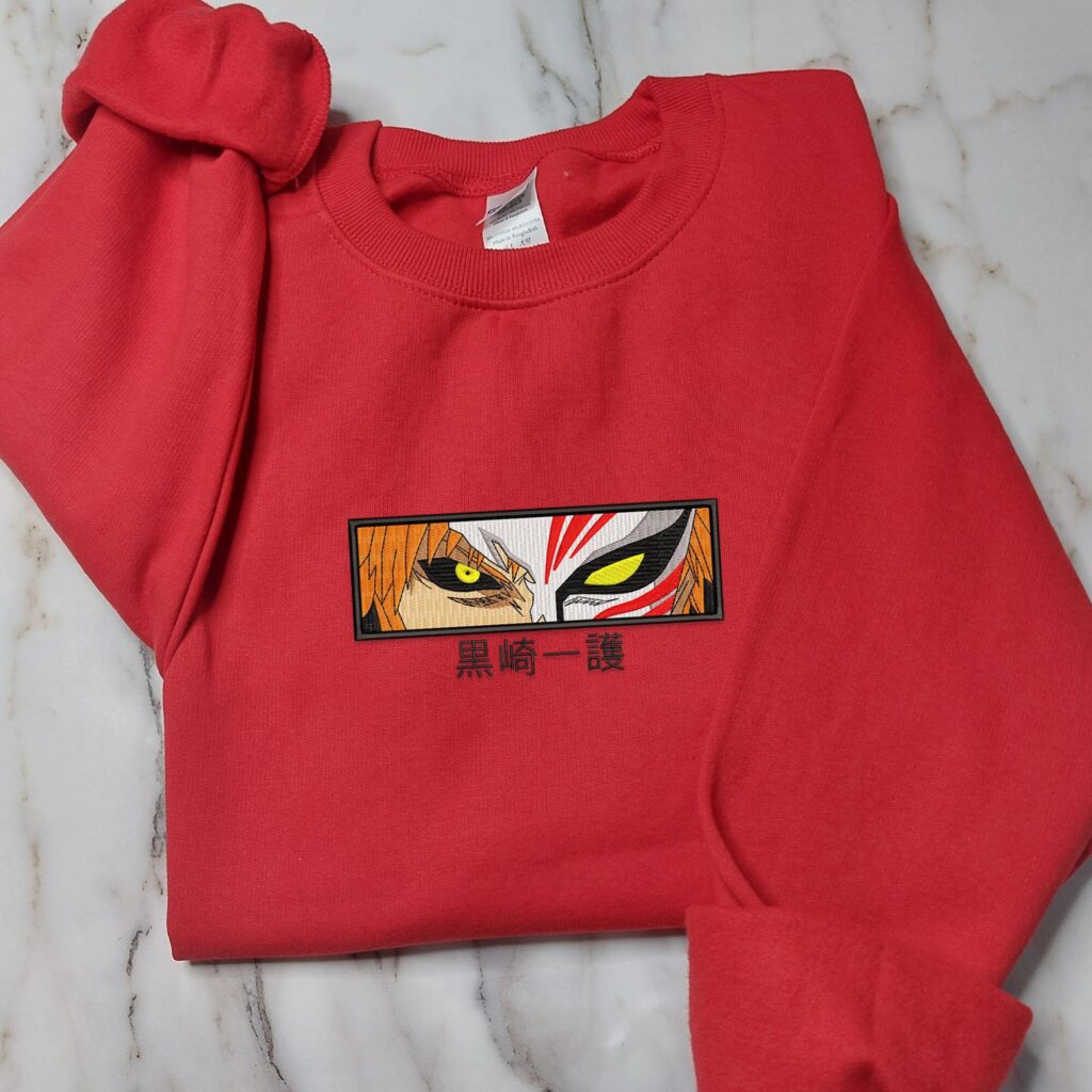 Anime Embroidery Sweater, Embroidered Sweater, Anime Shirt, Embroidery Sweater - Image 2