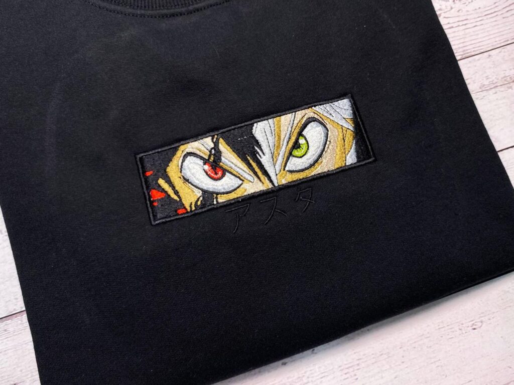 Anime Embroidery Sweatshirt, Embroidered Sweater, Anime Shirt - Image 4