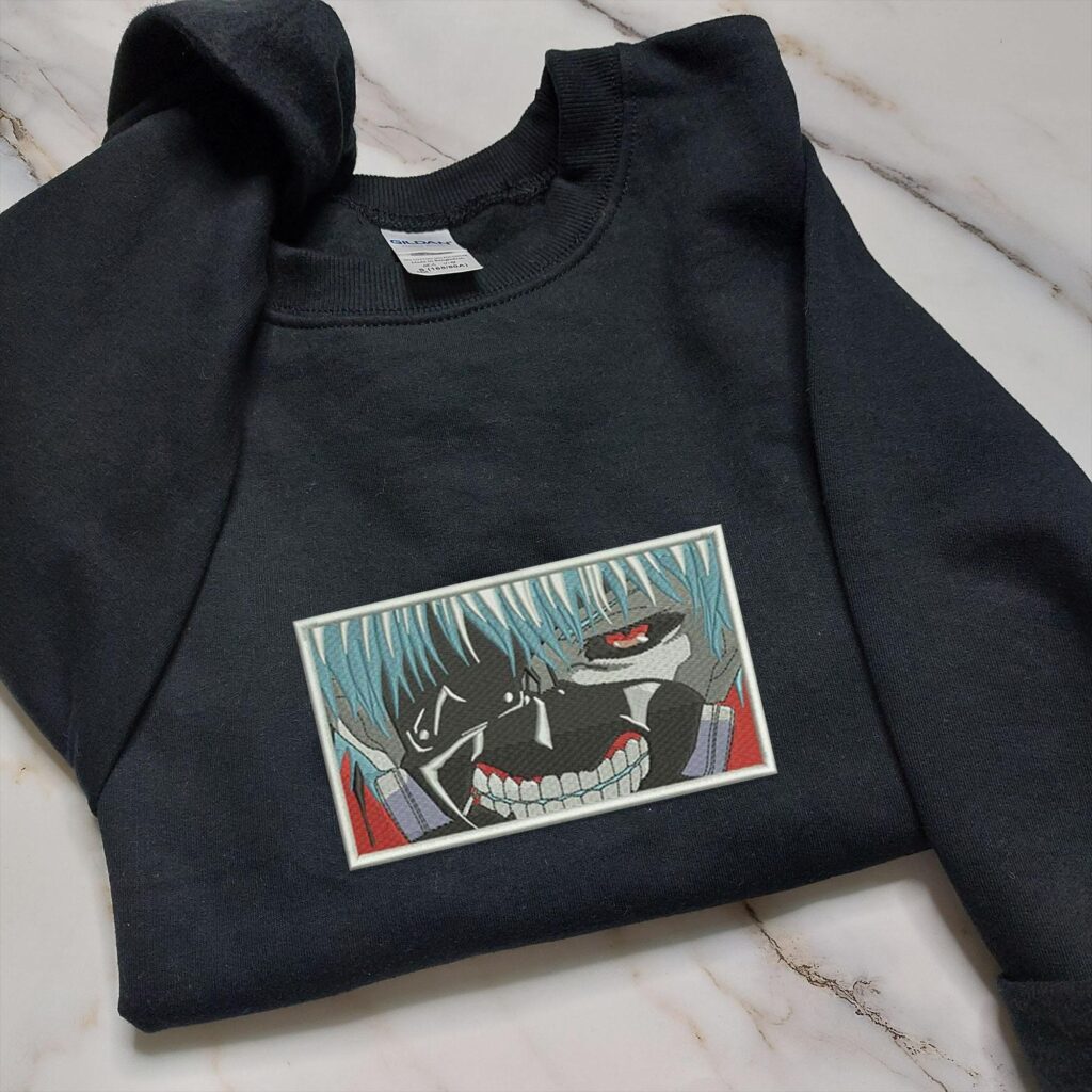 Anime Embroidery Sweatshirt, New Version 01 Embroidered Sweater, Anime Shirt - Image 2